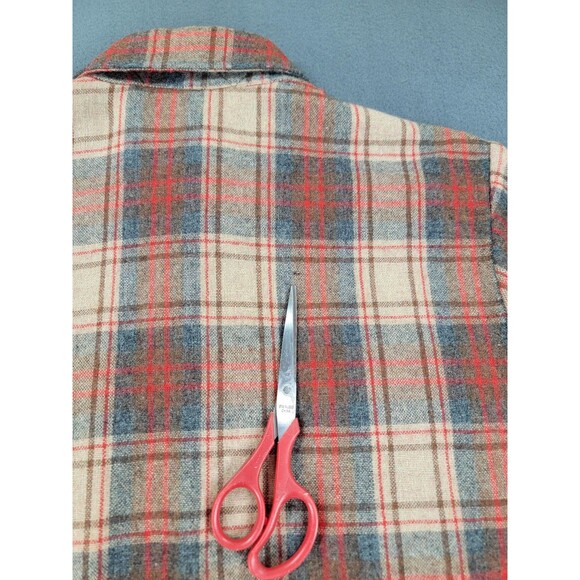Vintage Brewster Wool Of The West Shirt Mens M Plaid Lined Western READ 80s - Picture 8 of 15